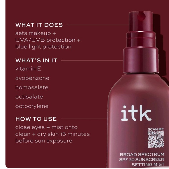 ‼️ SALE ‼️ ITK Sunscreen Face Setting Mist - Picture 4 of 4